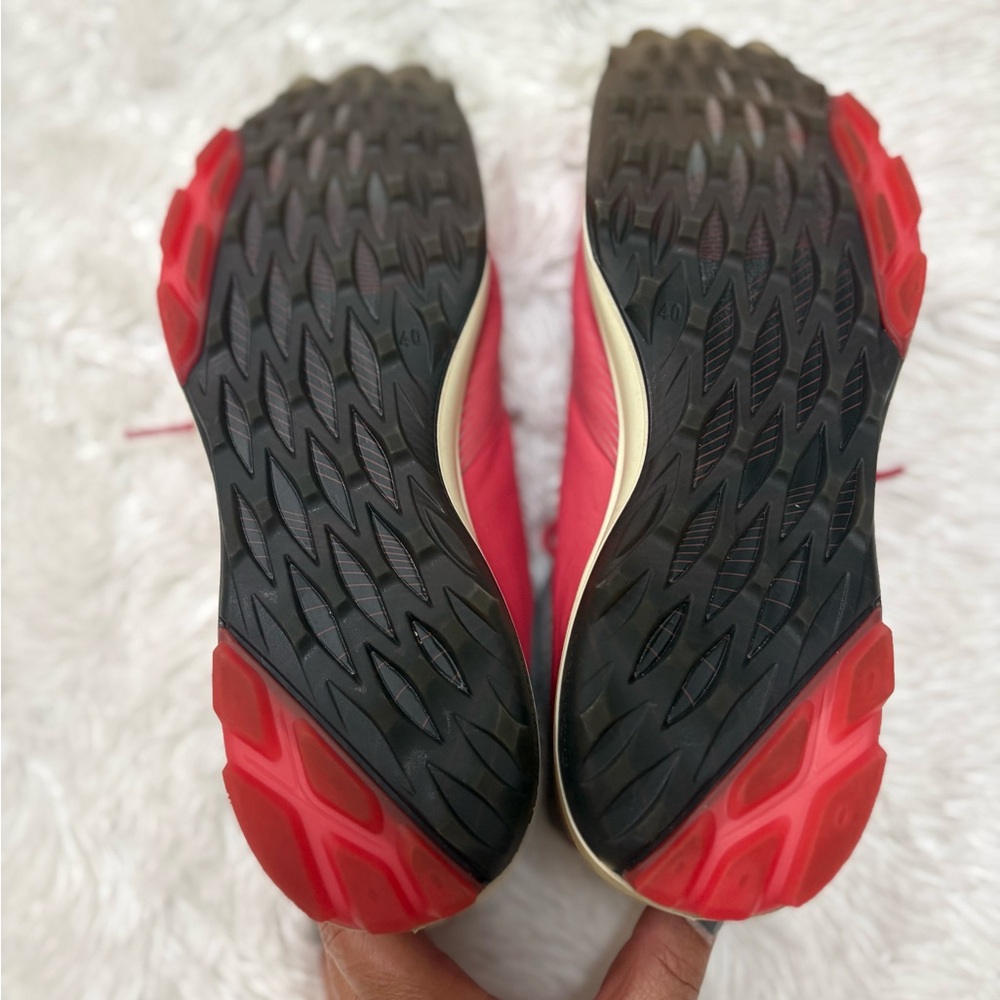 Ecco Men's Red and Gray Sneakers - Picture 4 of 9